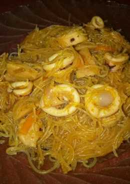 Bihun jagung goreng cumi