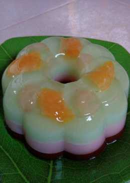 Puding lapis susu nutrijel