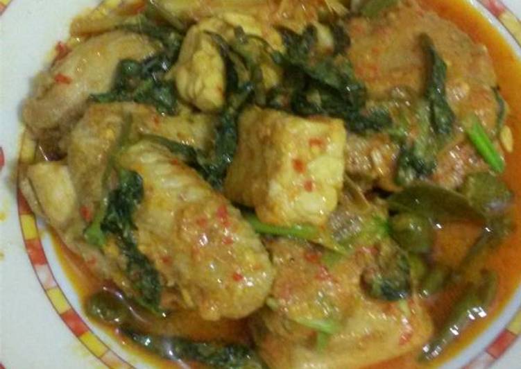 resep lengkap untuk Ayam+tempe woku.