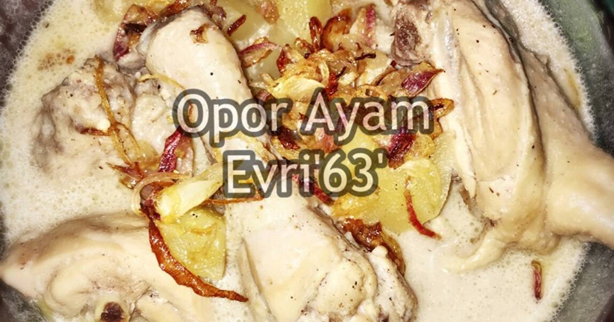 Resep Opor Ayam ala Evri