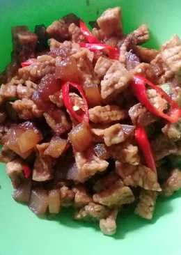 Cetape bumbu kecap (cecek,tahu,tempe)