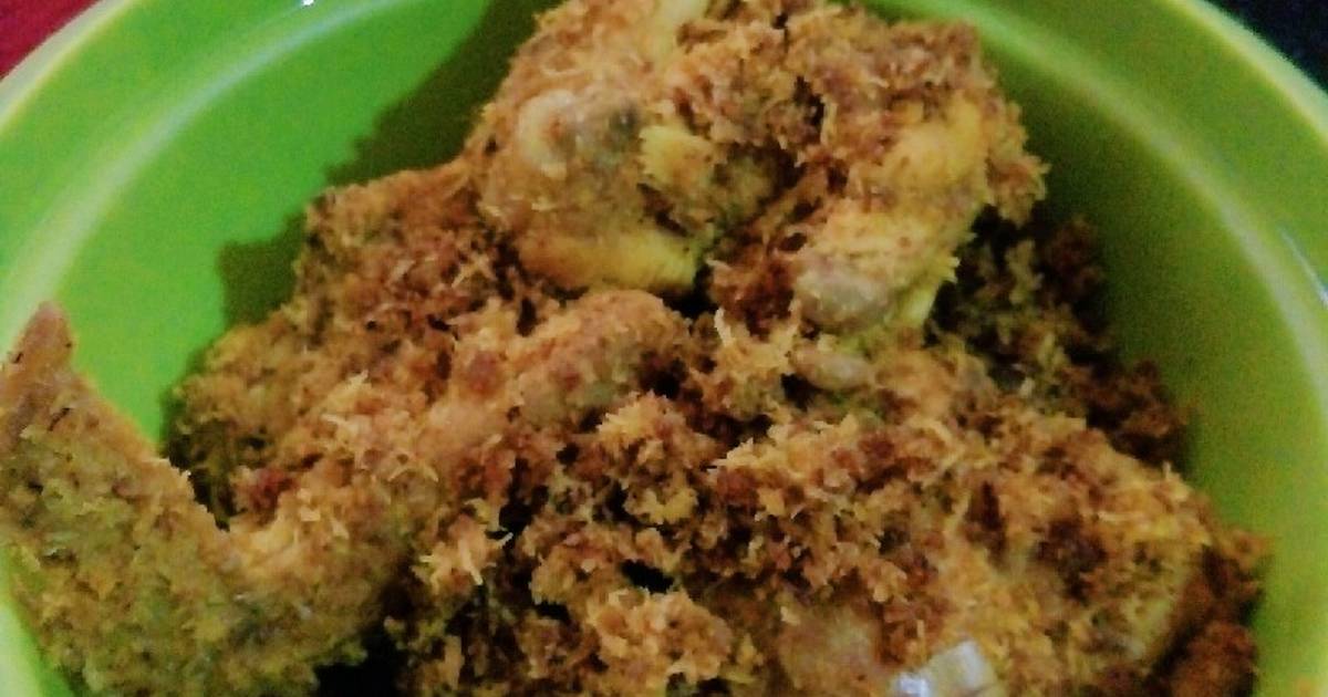 452 resep ayam serundeng enak  dan sederhana Cookpad