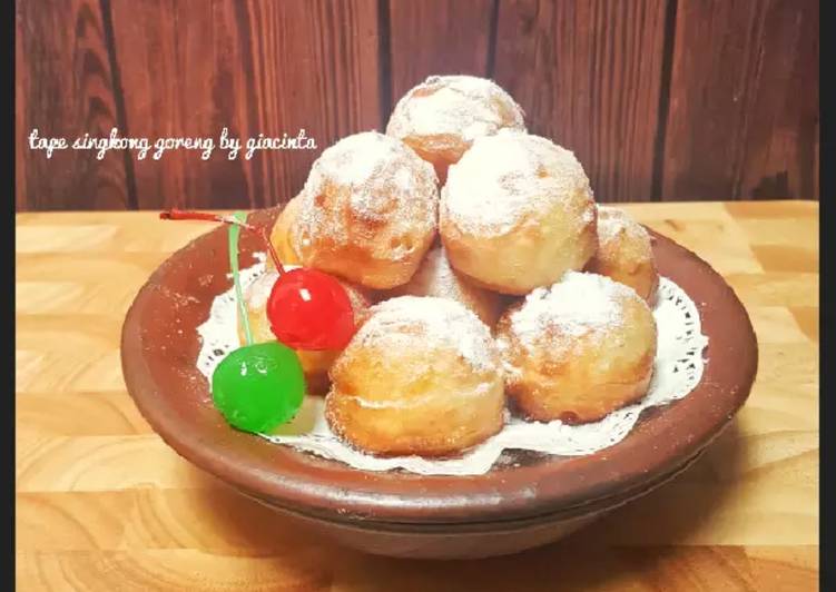 Bola tape goreng isi coklat dan keju a.k.a Royal Rondo