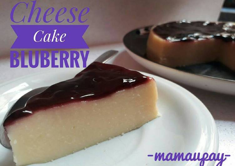 bahan dan cara membuat Cheese Cake Bluberry