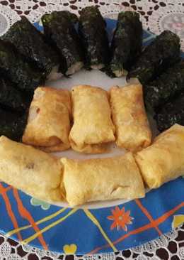 Lemper Bungkus Telur dan Nori