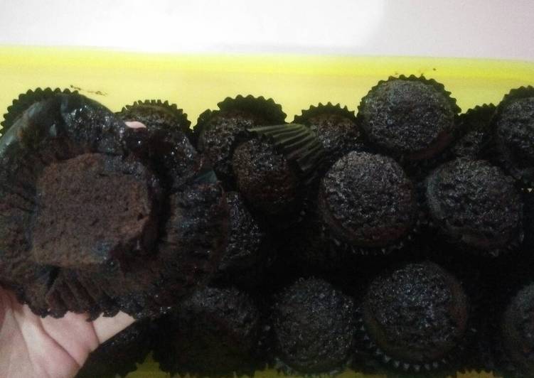 cara membuat Brownies cup kukus putih telur lembut n anti gagal