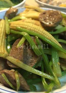 Bakso sapi oseng sayur