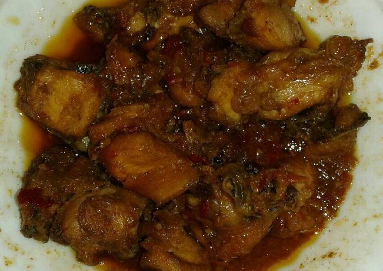 resep lengkap untuk Ayam pedas manis bumbu bali