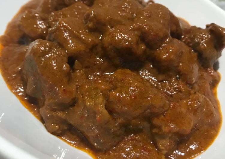 bahan dan cara membuat Rendang daging