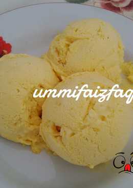 Es Krim Mangga (Simple Homemade)