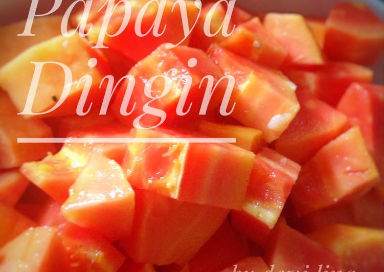 gambar untuk cara membuat Papaya Dingin