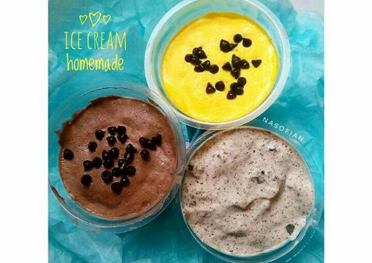 gambar untuk cara membuat Ice cream homemade