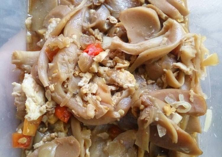 Tumis Jamur Tiram Sosis Aroma Minyak Wijen #RabuBaru (🇮🇩)