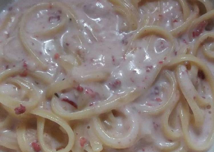 Resep Spagetti Carbonara with kornet Oleh Galuh Fairuz Chairinnisa