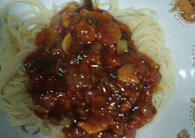 cara membuat Spaghetti Ala Rumahan