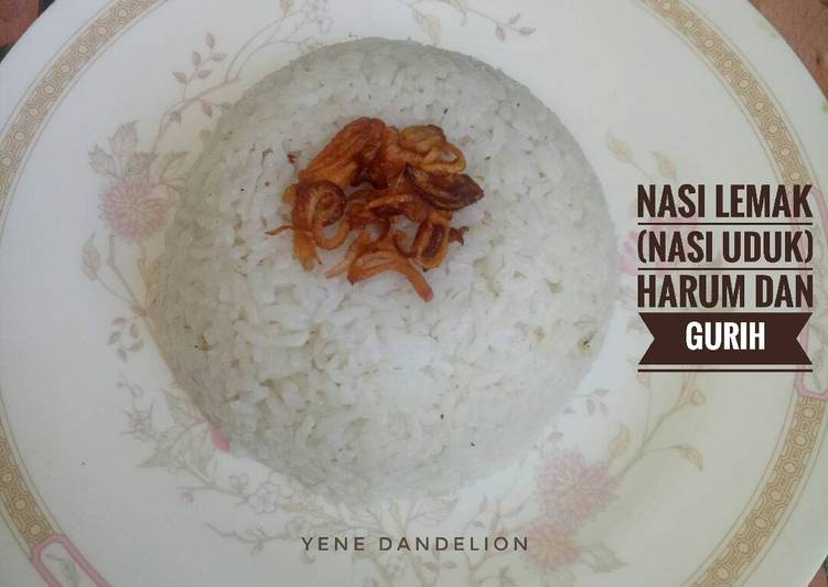 resep masakan Nasi Lemak (Nasi Uduk) Harum dan Gurih #Dandelion