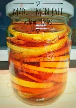 Madu Lemon Jahe dalam Toples