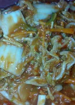 Kimchi bentuk asinan :v