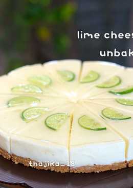 Lime cheesecake (unbaked)