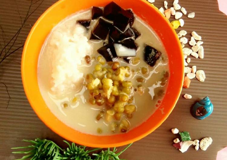 resep makanan Kolak Cincau Kacang Hijau #Kamismanis