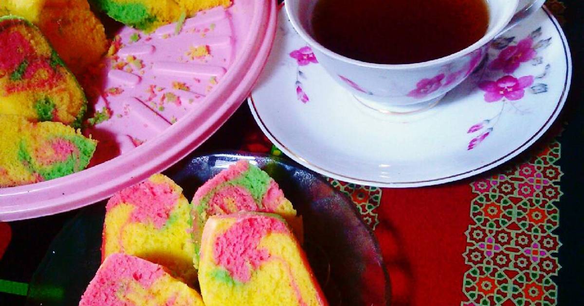 Resep Bolu Kukus Rainbow