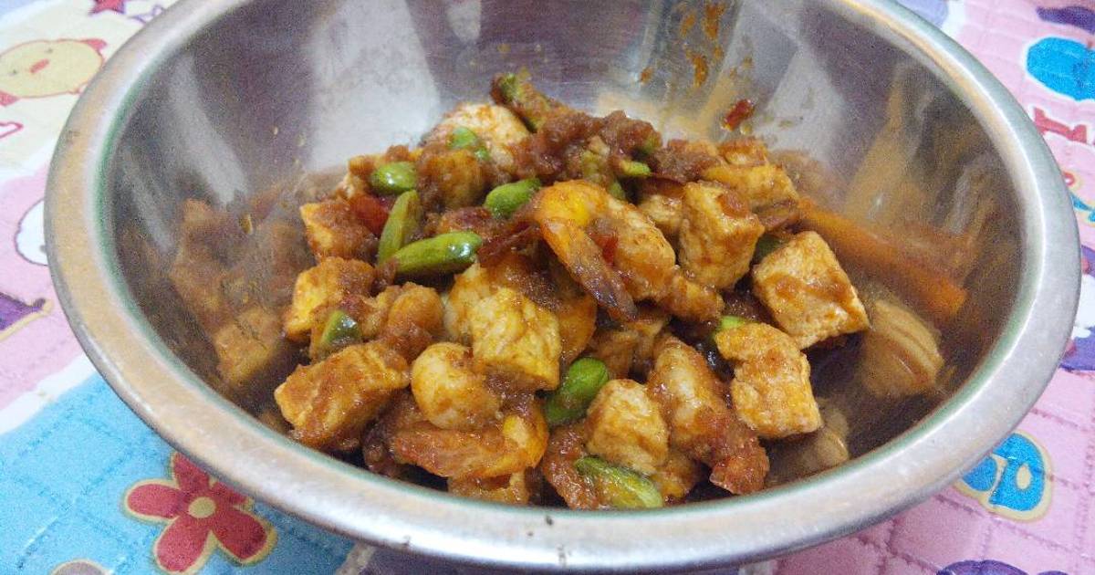 Resep sambal  goreng udang  tahu  petai oleh Iieenndwaahh 