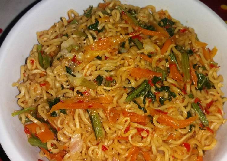 resep makanan Mie Goreng Sayuran Pedas