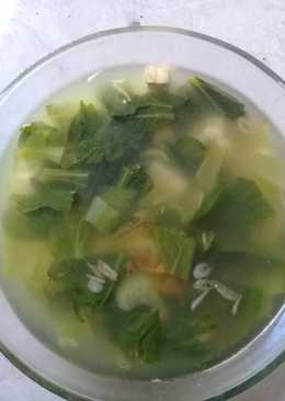 Sayur tahu sawi hijau bening