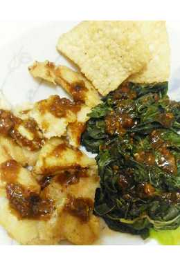 Brambang asem + tempe gembus sambal solo