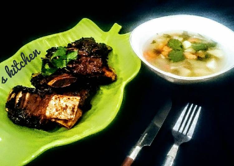 bahan dan cara membuat Sop Iga Bakar #kitaberbagi