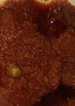 Sambalado hati sapi petai
