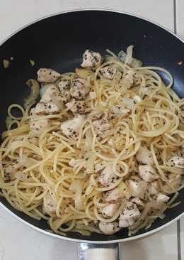 Chicken Spaghetti Aglio Olio