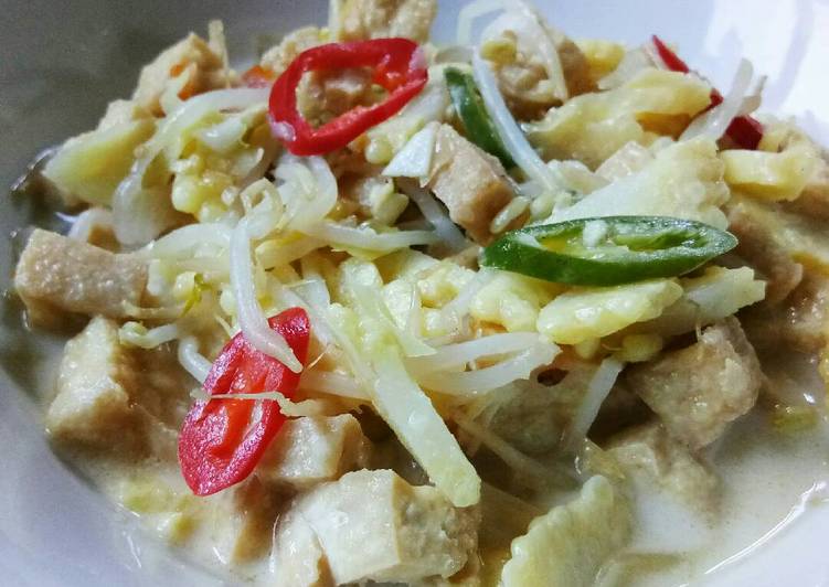 resep makanan Tumis Toge Jagung Muda Kuah Santan