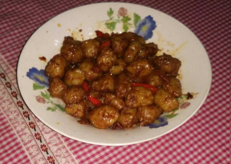 Oseng Bakso Pedas Manis Oseng Bakso Pedas Manis