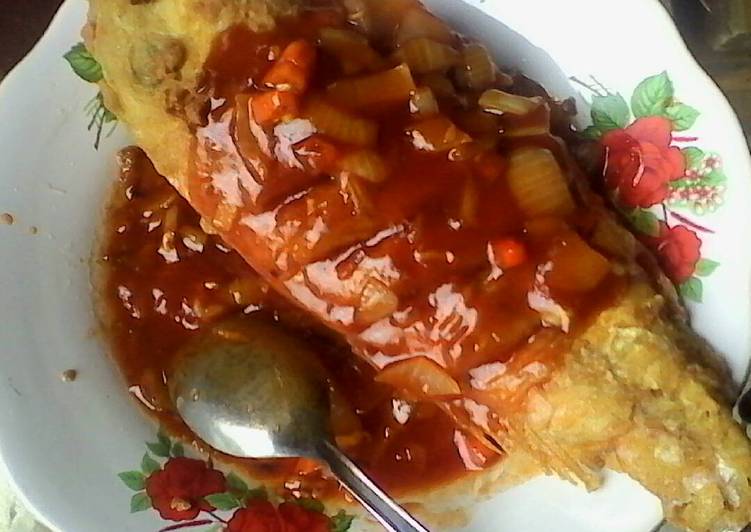 gambar untuk resep Ikan bawal crispy saus asam manis