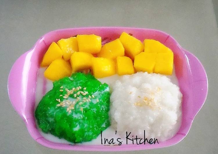 gambar untuk cara membuat Mango sticky rice