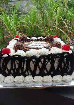 Cake Ultah Pagar #Sponge Coklat Base Cake#Gampang#Cepet#Juara