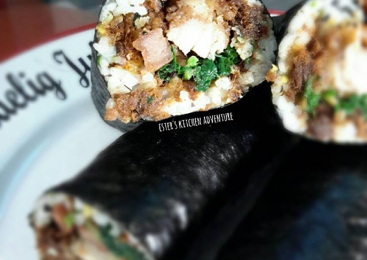 gambar untuk resep makanan Chicken Pork Sushi Buritto