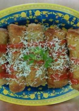 Risol gulung roti tawar isi sosis abon