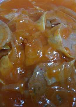 Rolade Ayam Kuah Saus Asam Manis Pedas