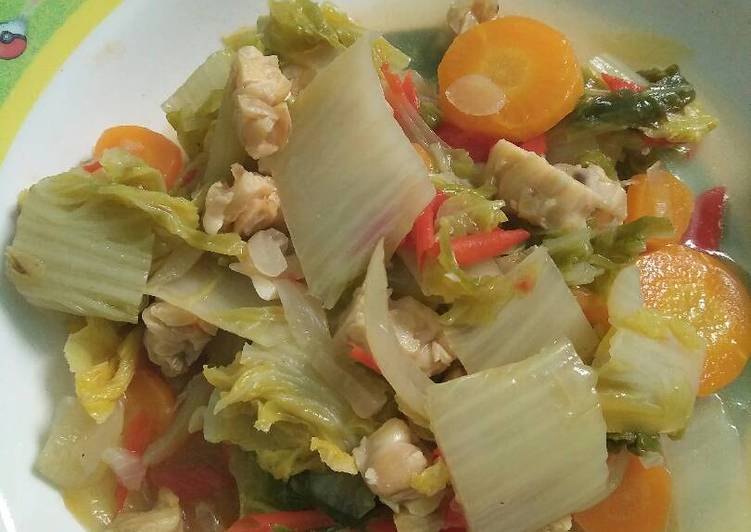 resep Tumis Sawi Wortel Tempe