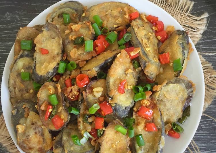 gambar untuk cara membuat Terong Crispy Cabe Garam #pr_olahanterong