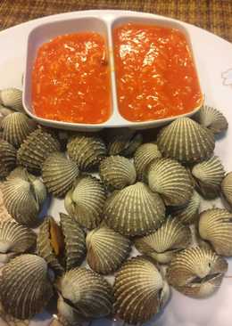Kerang rebus cocol saos