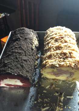 Red velved rollcake ala ala