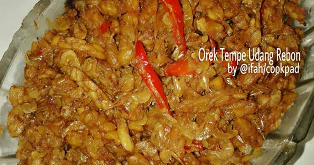  Resep  Orek Tempe Udang  Rebon  oleh Dish by Ifah Cookpad