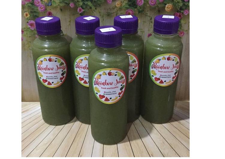 gambar untuk resep makanan Diet Juice Timun Suri Dates Kailan Lime