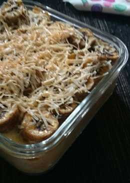 Puding Roti Panggang Pisang Raja