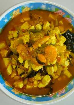 Botok Mangga Muda Udang Tahu
