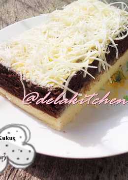 Brownies Kukus Lapis Keju (Putih Telur)