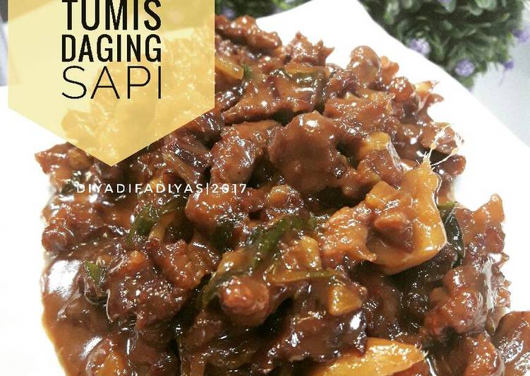 resep makanan Tumis daging sapi cabe ijo